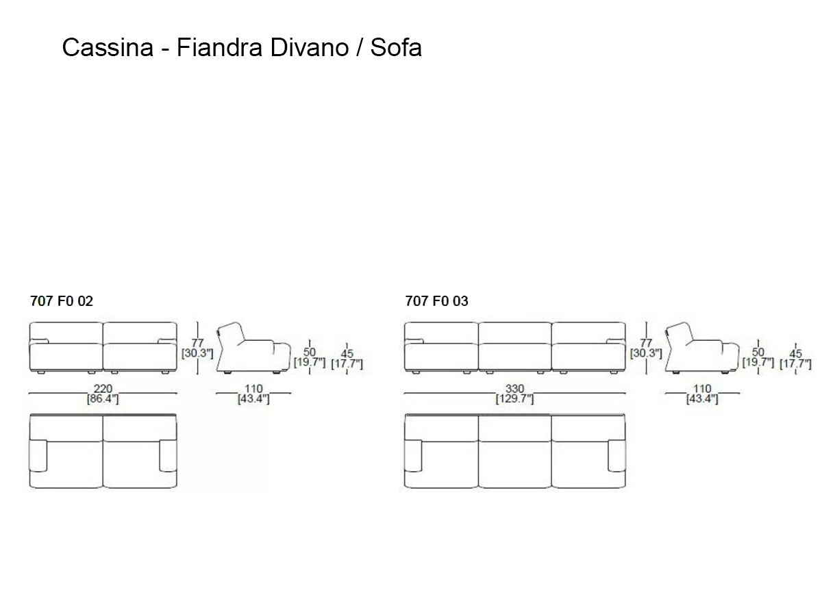 Cassina Fiandra Sofa