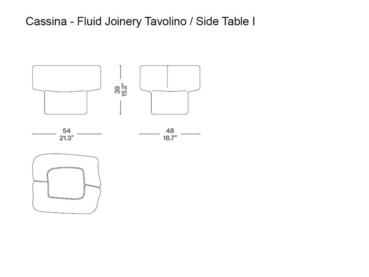 Cassina Fluid Joinery Side Table