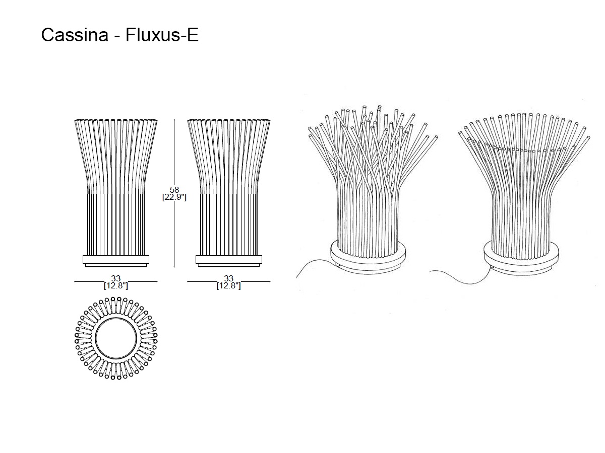Cassina Fluxus E Table Lamp