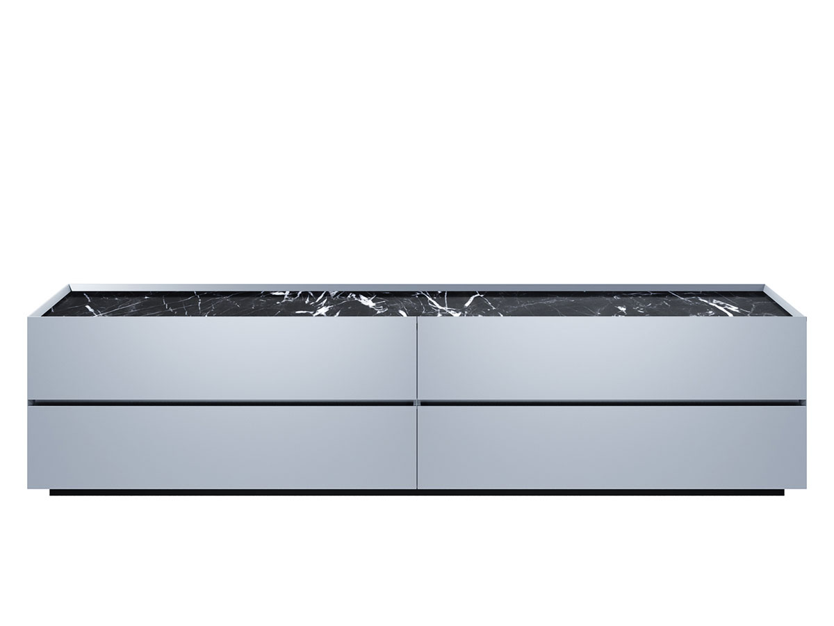 Cassina Ghost Box Sideboard With 4 Drawers Polvere Lo Black Marquina