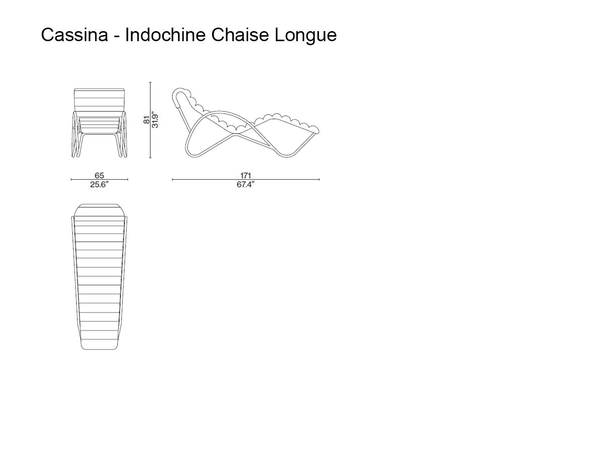 Cassina Indochine Chaise Longue