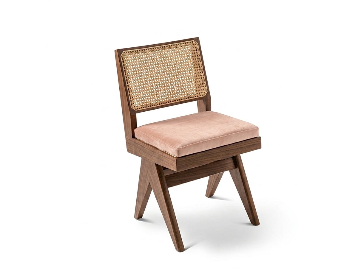 Cassina Jeanneret 055 Capitol Complex Chair Dark Walnut Osaka 13o030