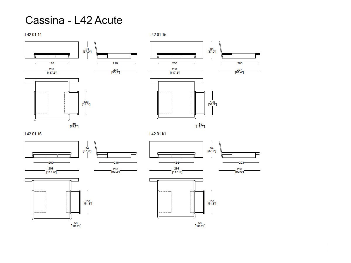 Cassina L42 Acute Bed