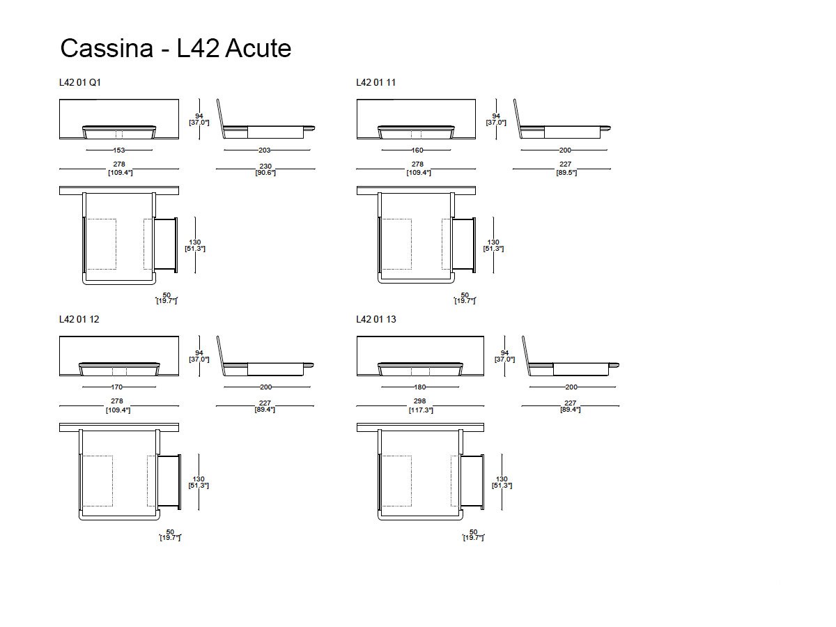 Cassina L42 Acute Bed
