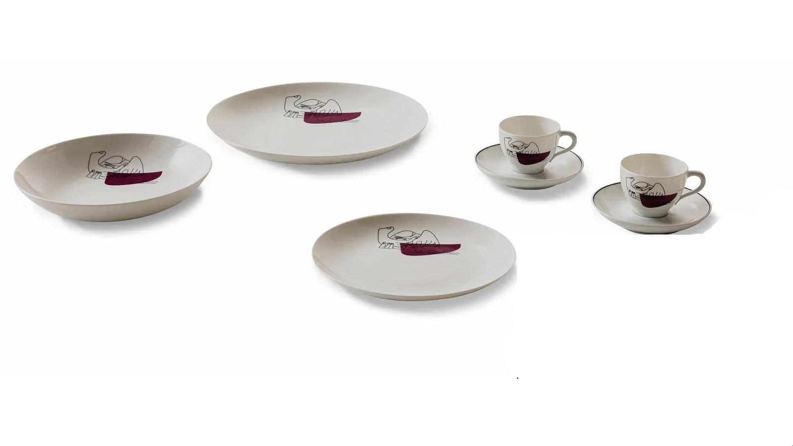 Столовый сервиз Cassina LC Porcellane Service Prunier