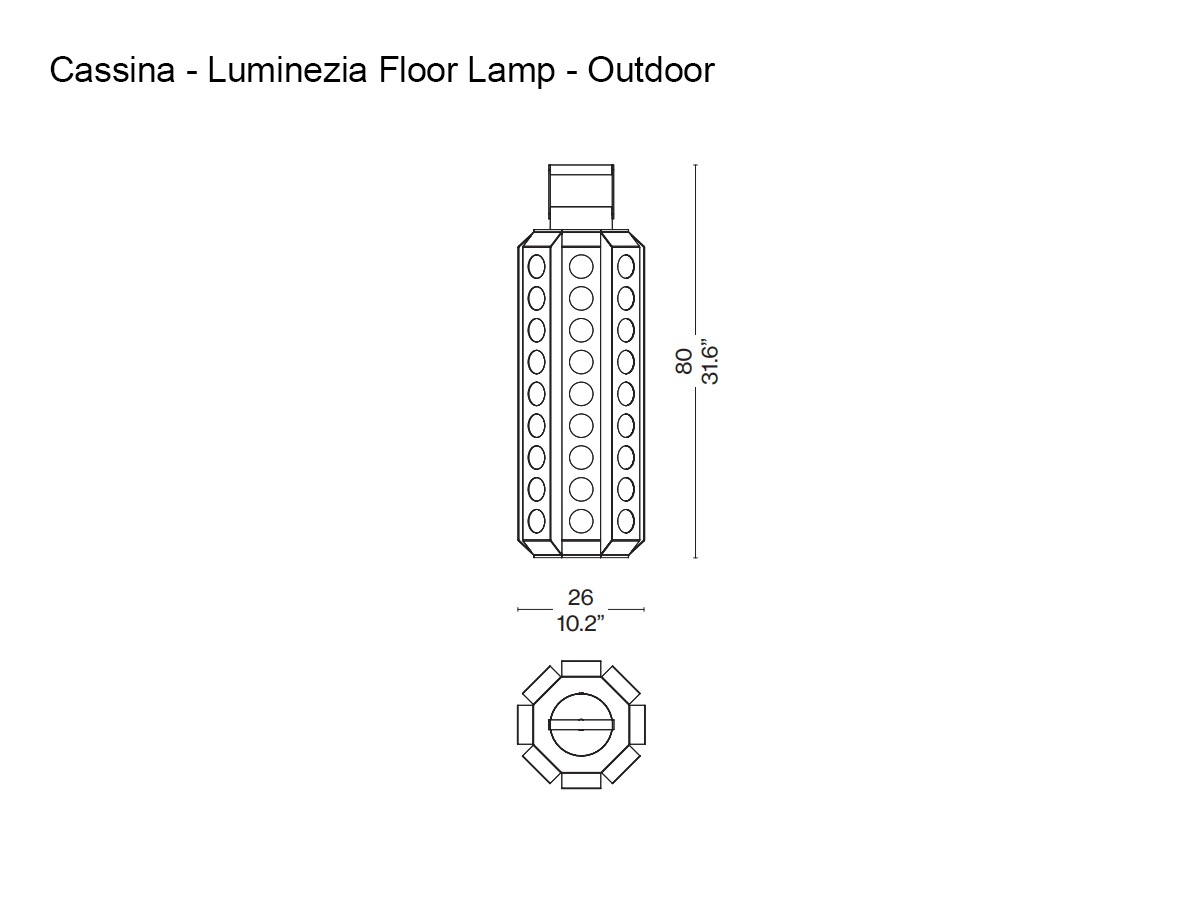 Cassina Luminezia Floor Lamp Outdoor
