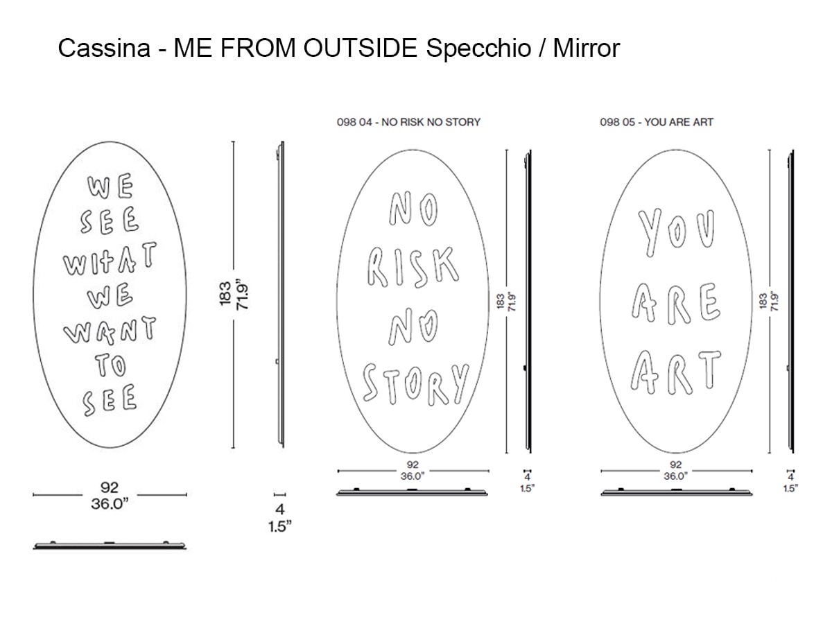Cassina Me From Outside Mirror