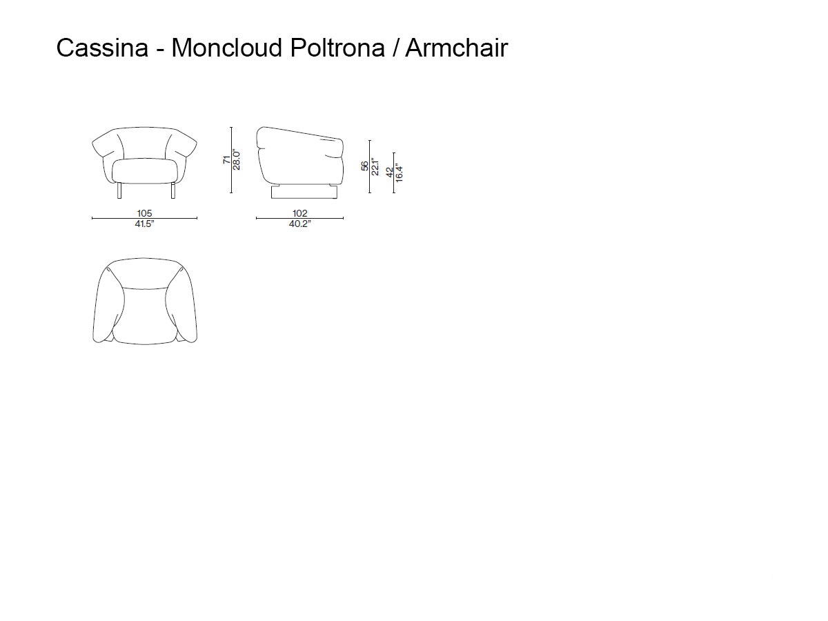Cassina Moncloud Armchair