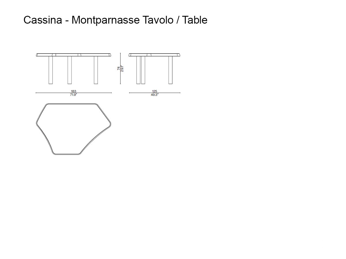 Cassina Montparnasse Table