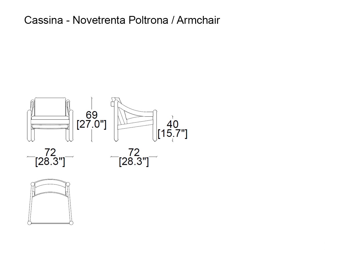 Cassina Novetrenta Armchair Outdoor