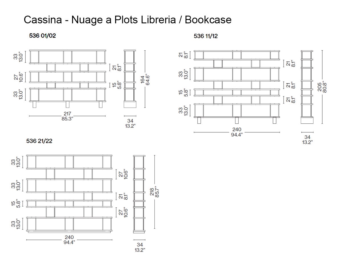 Cassina Nuage A Plots Bookcase Floor