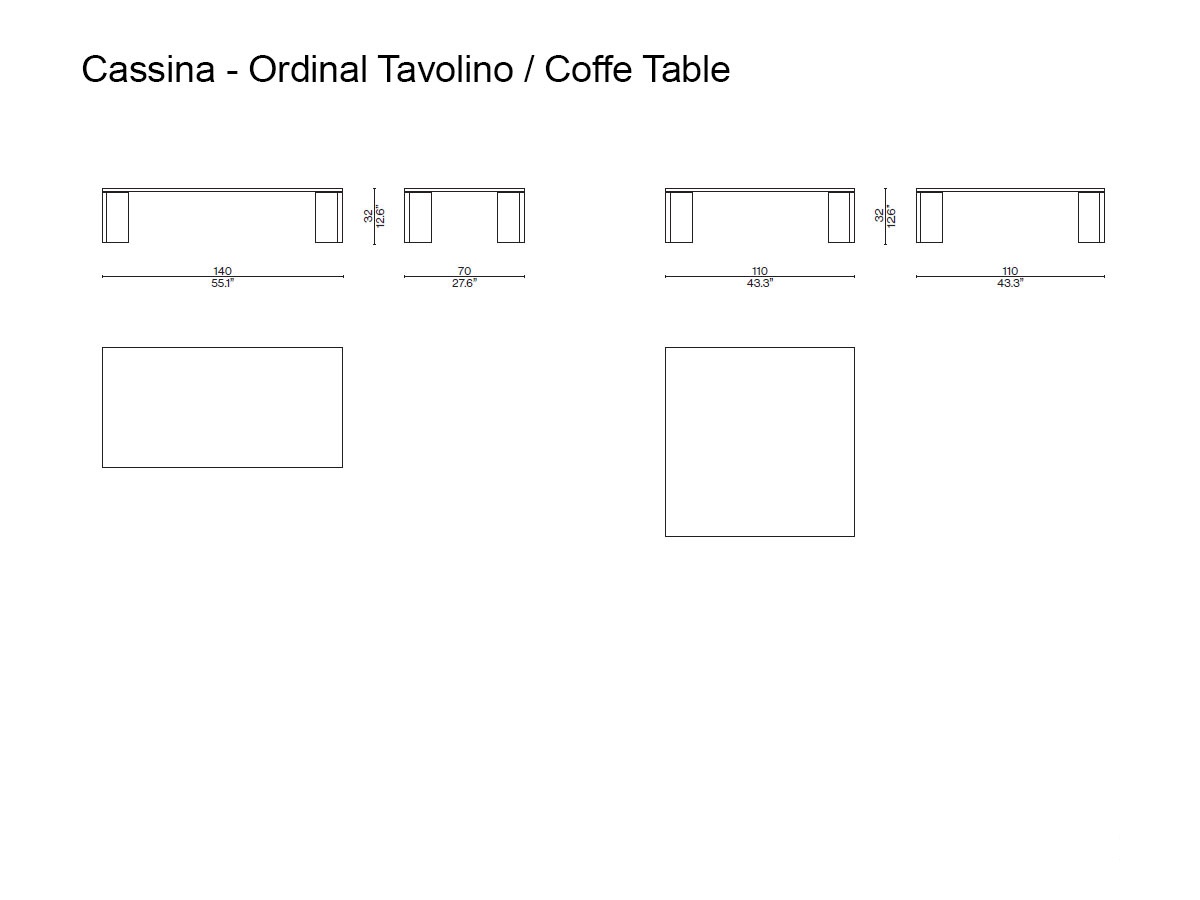 Cassina Ordinal Low Table