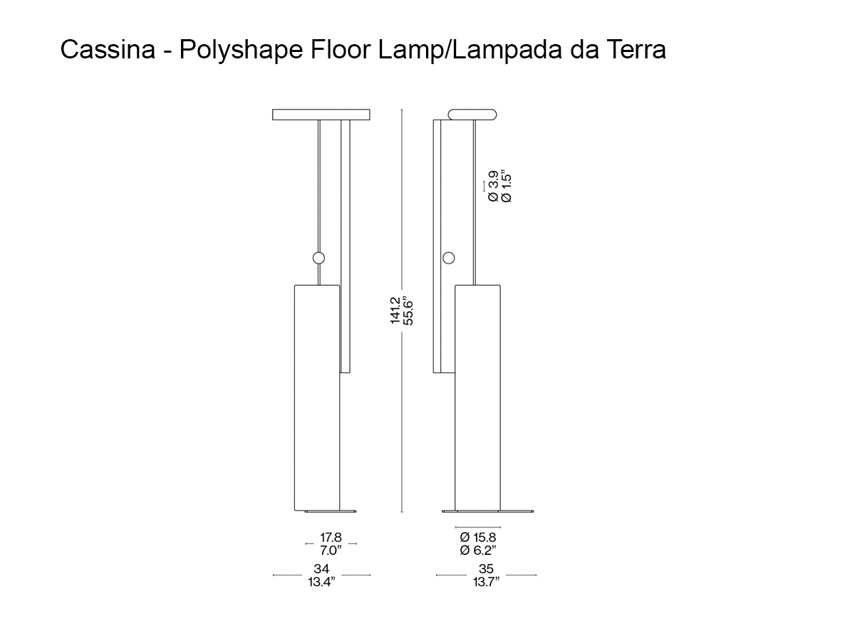 Cassina Polyshape Floor Lamp