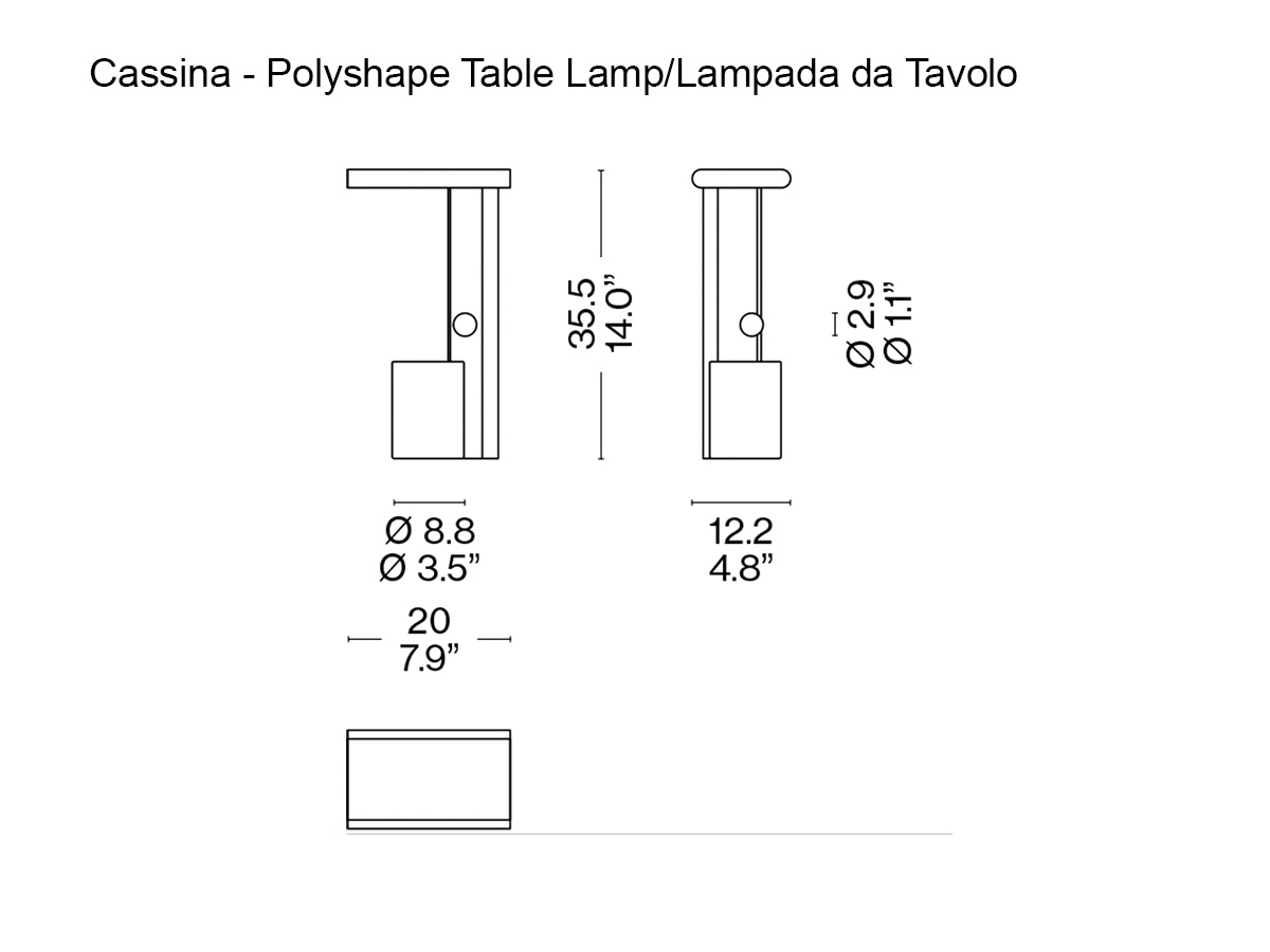Cassina Polyshape Table Lamp