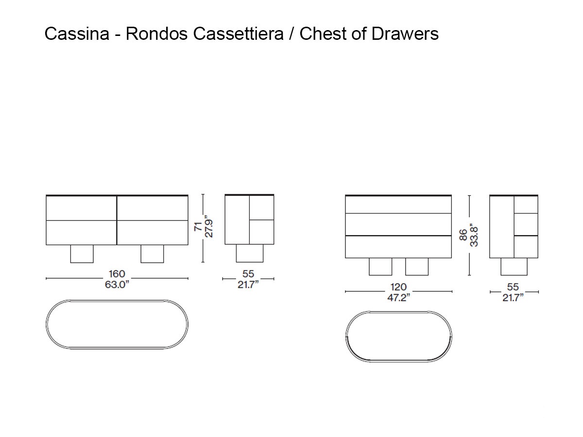 Cassina Rondos Chest Of Drawers