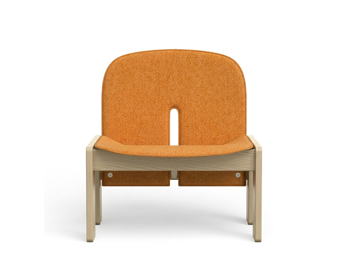 Cassina Scarpa 925 Lounge Chair Upholstered Lincoln 246 Natural Ash