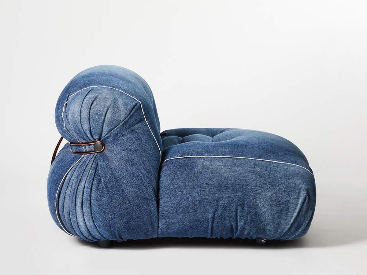 Cassina Soriana Denim By Roy Rogers Armchair