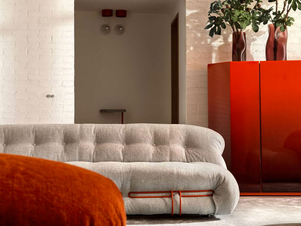 Cassina Soriana Two Seater Sofa