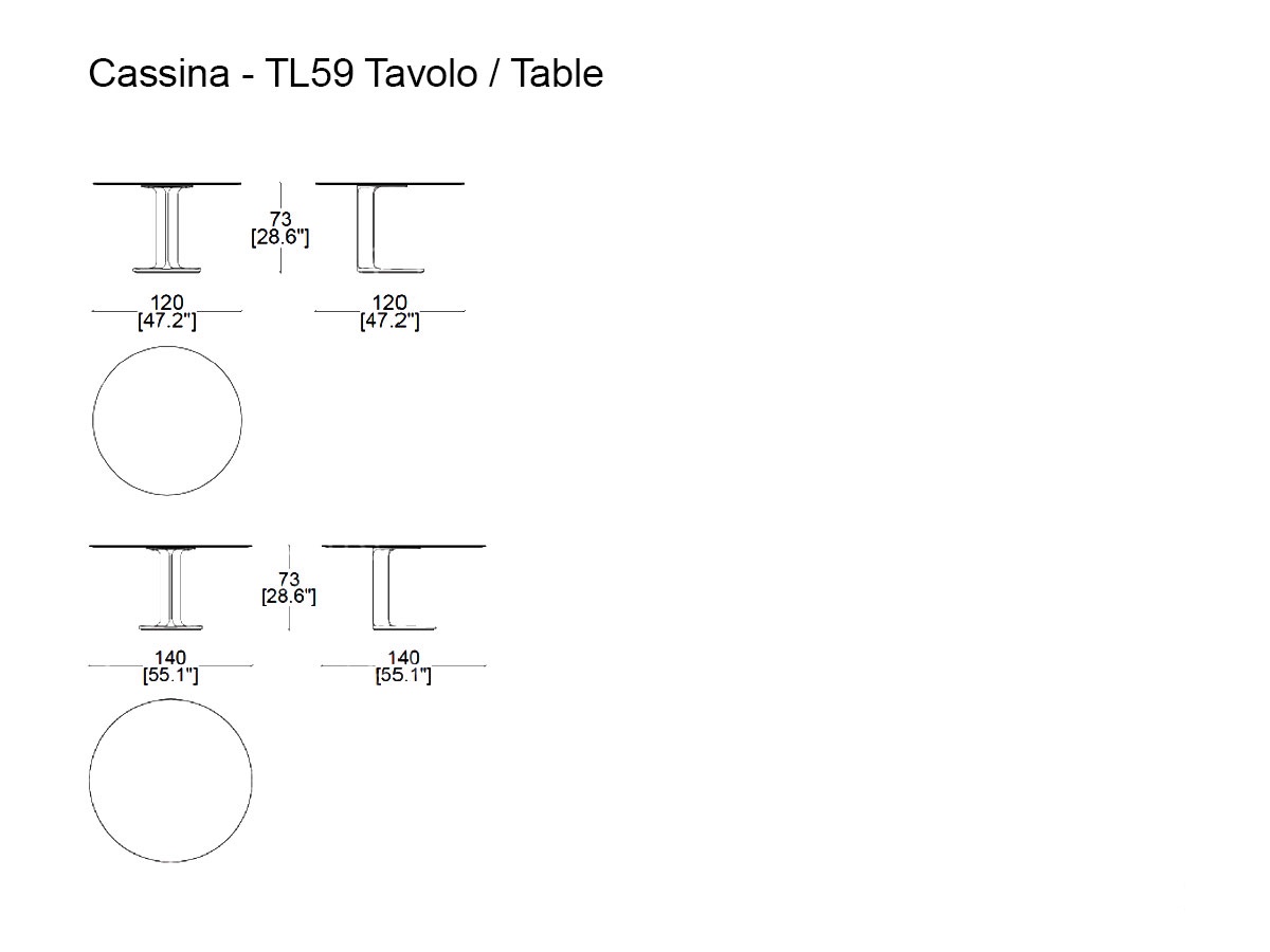 Cassina Tl59 Table Round