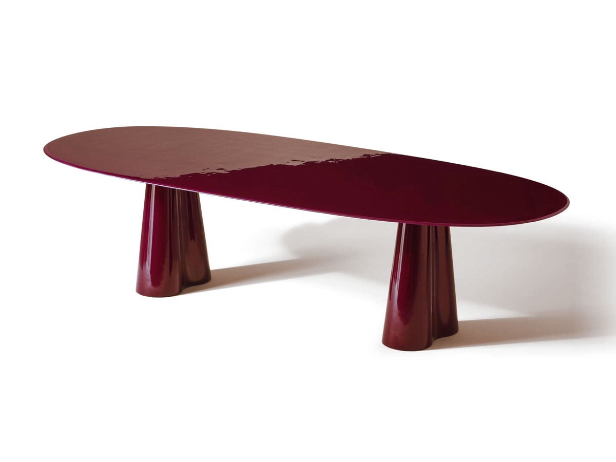 Cassina Treflo Table Oval 295x124 Cm Pinot Noir