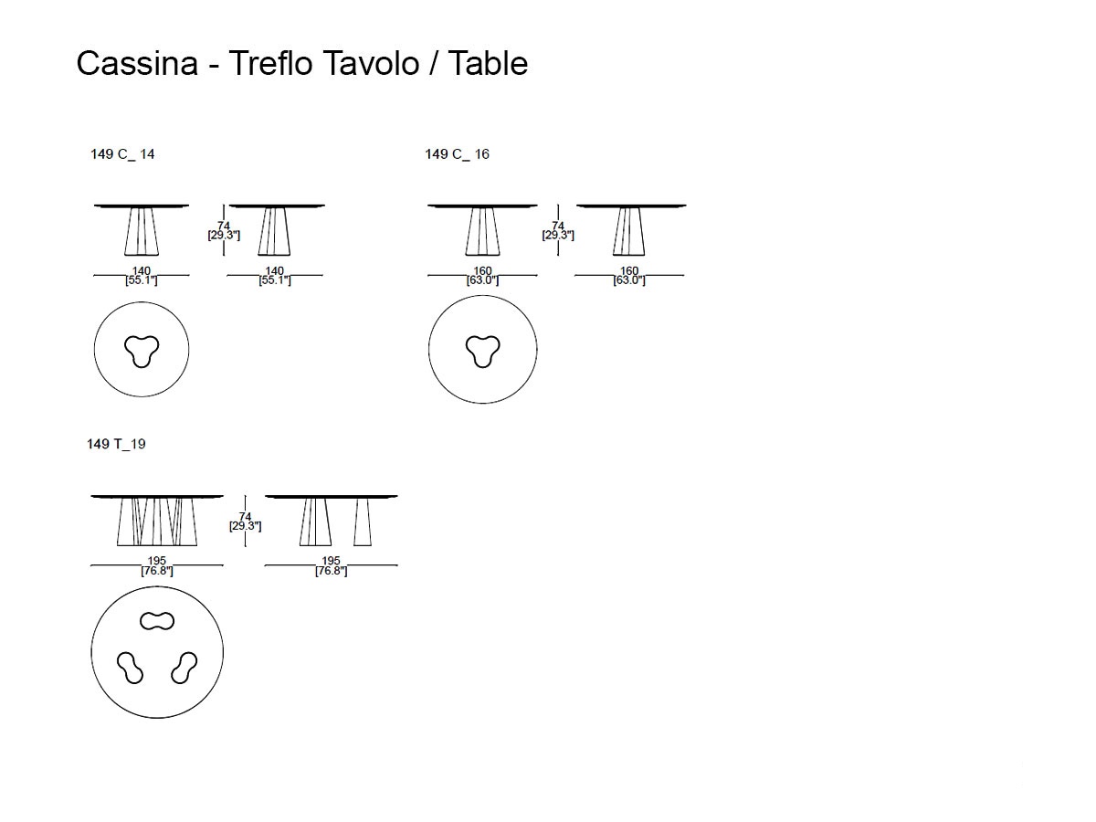 Cassina Treflo Table Round
