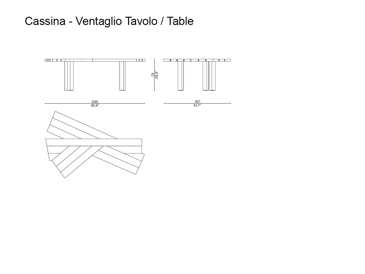 Cassina Ventaglio Table