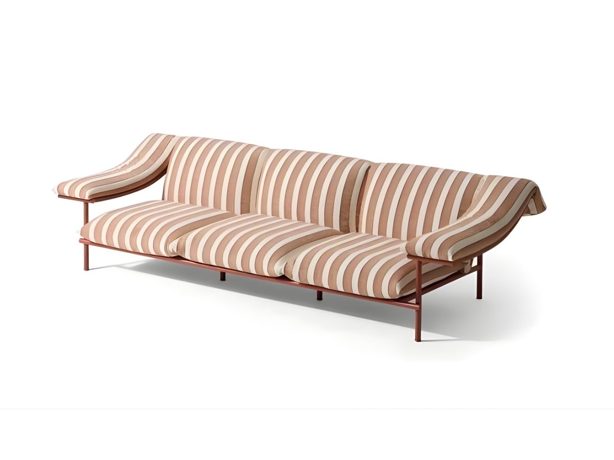 Cassina Vidalenta 3 Seater Sofa Orosei 012313o661 Terracotta
