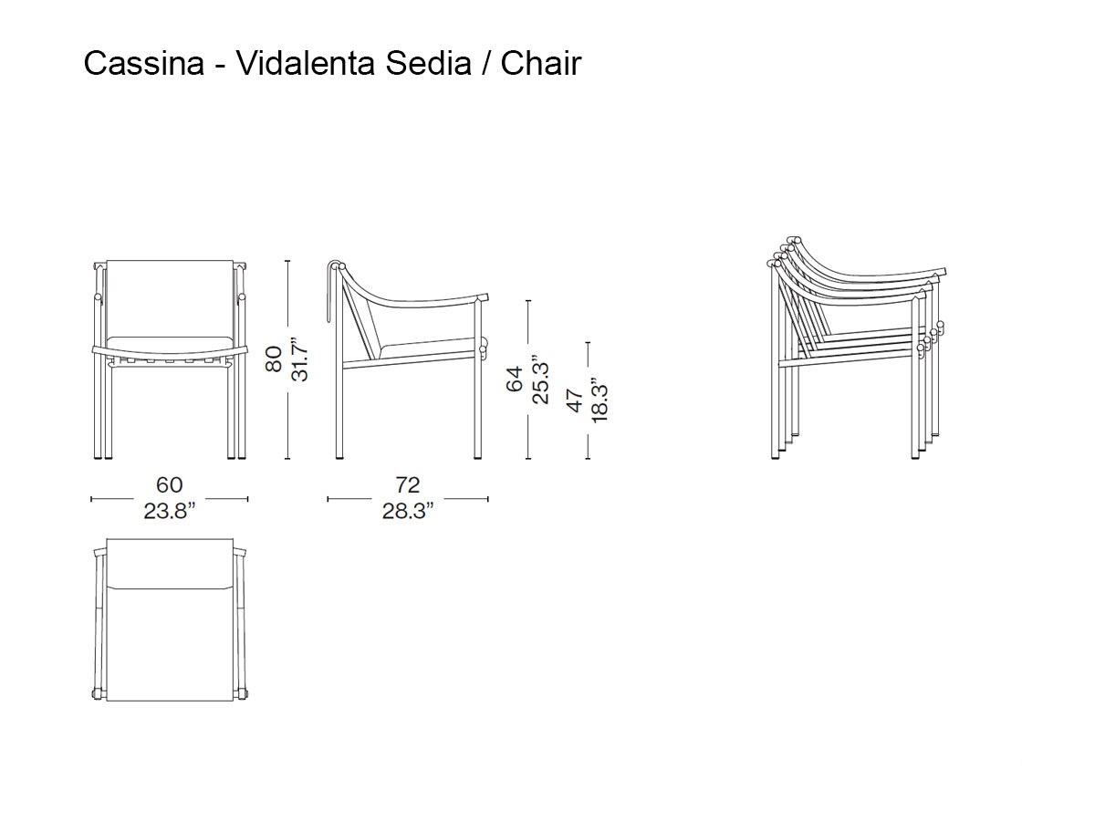 Cassina Vidalenta Chair Outdoor