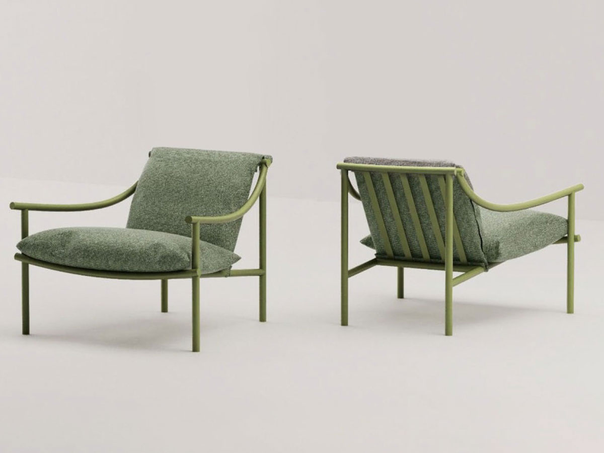 Cassina Vidalenta Lounge Chair Outdoor Low Backrest