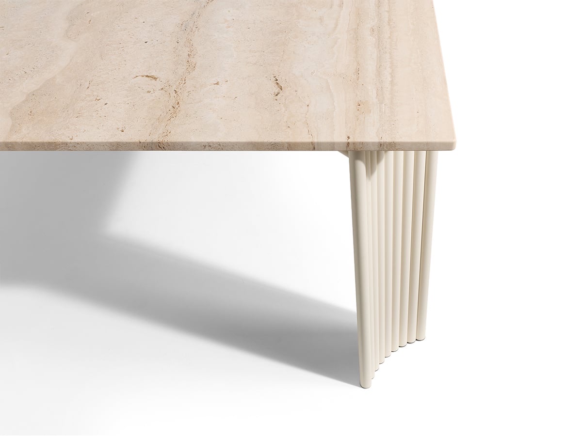 Cassina Vidalenta Outdoor Table Travertino Panna