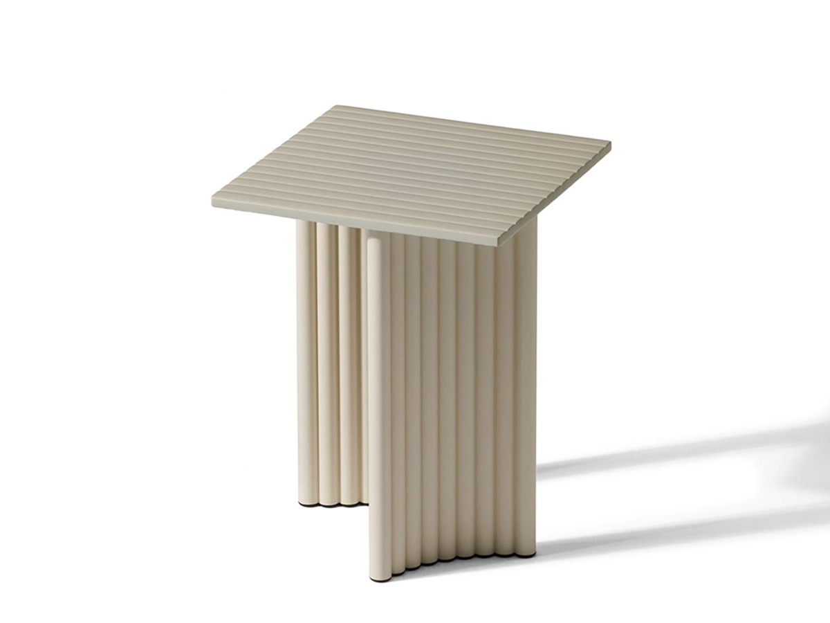 Cassina Vidalenta Outdoor Side Table Cream Glass Cream