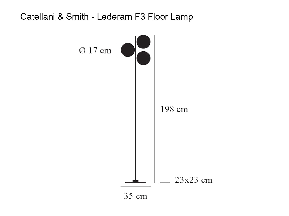 Catellani Smith Lederam F3 Floor Lamp