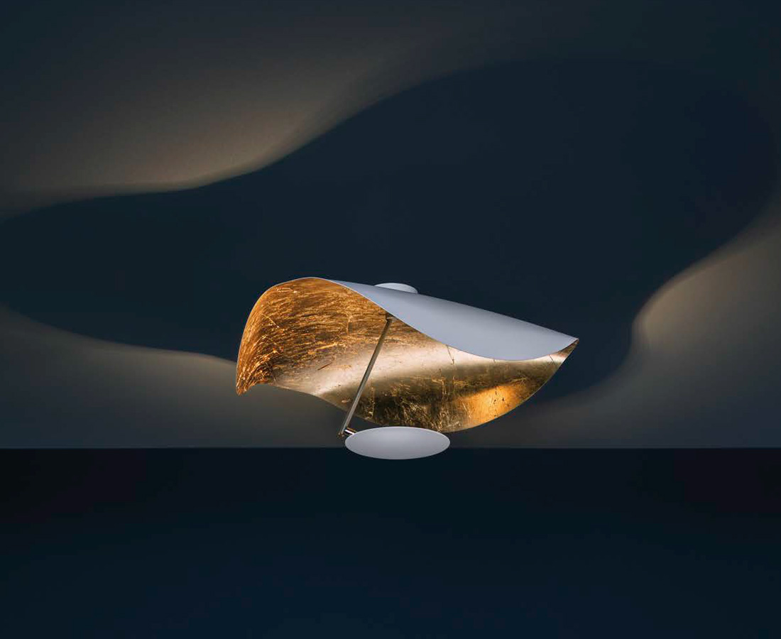 Catellani Smith Lederam Manta Cw S1 Wall Ceiling Lamp
