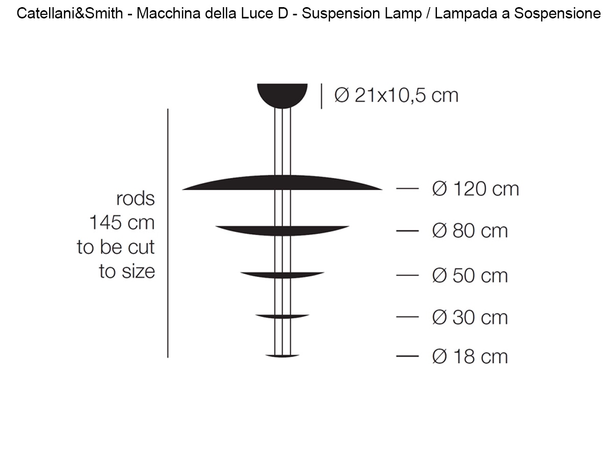 Catellani Smith Macchina Della Luce D Suspension Lamp Led