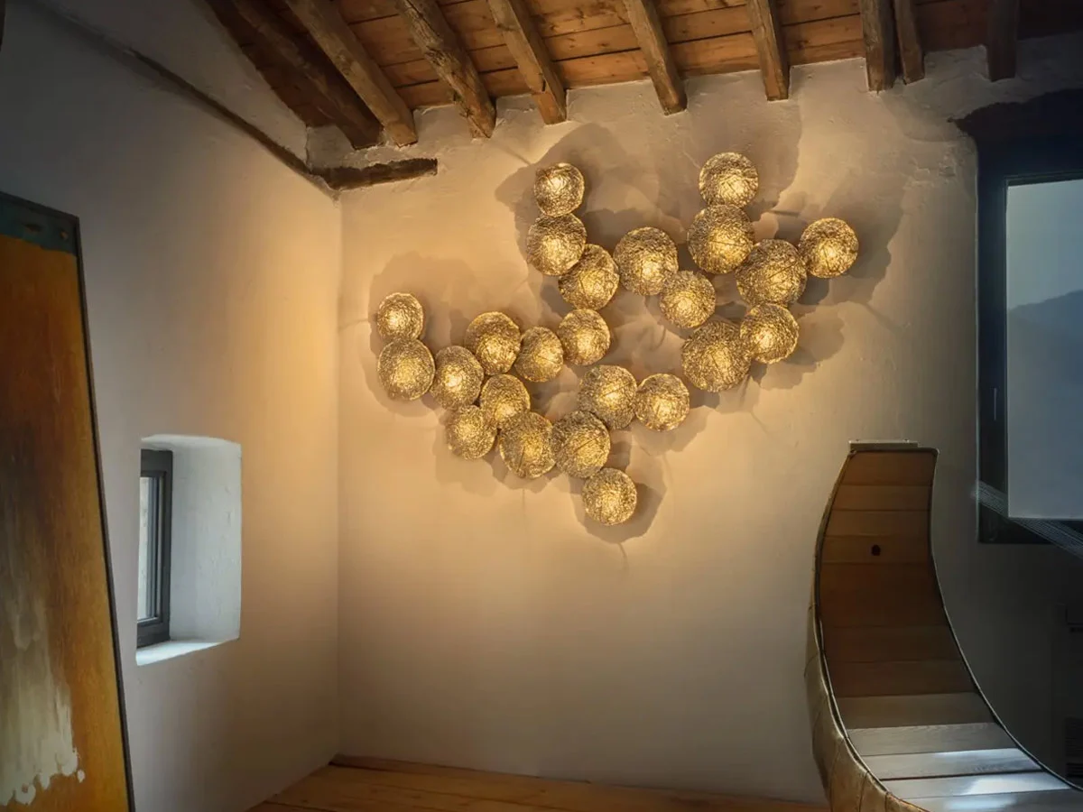 Catellani Smith Gold Moon Wall Lamp