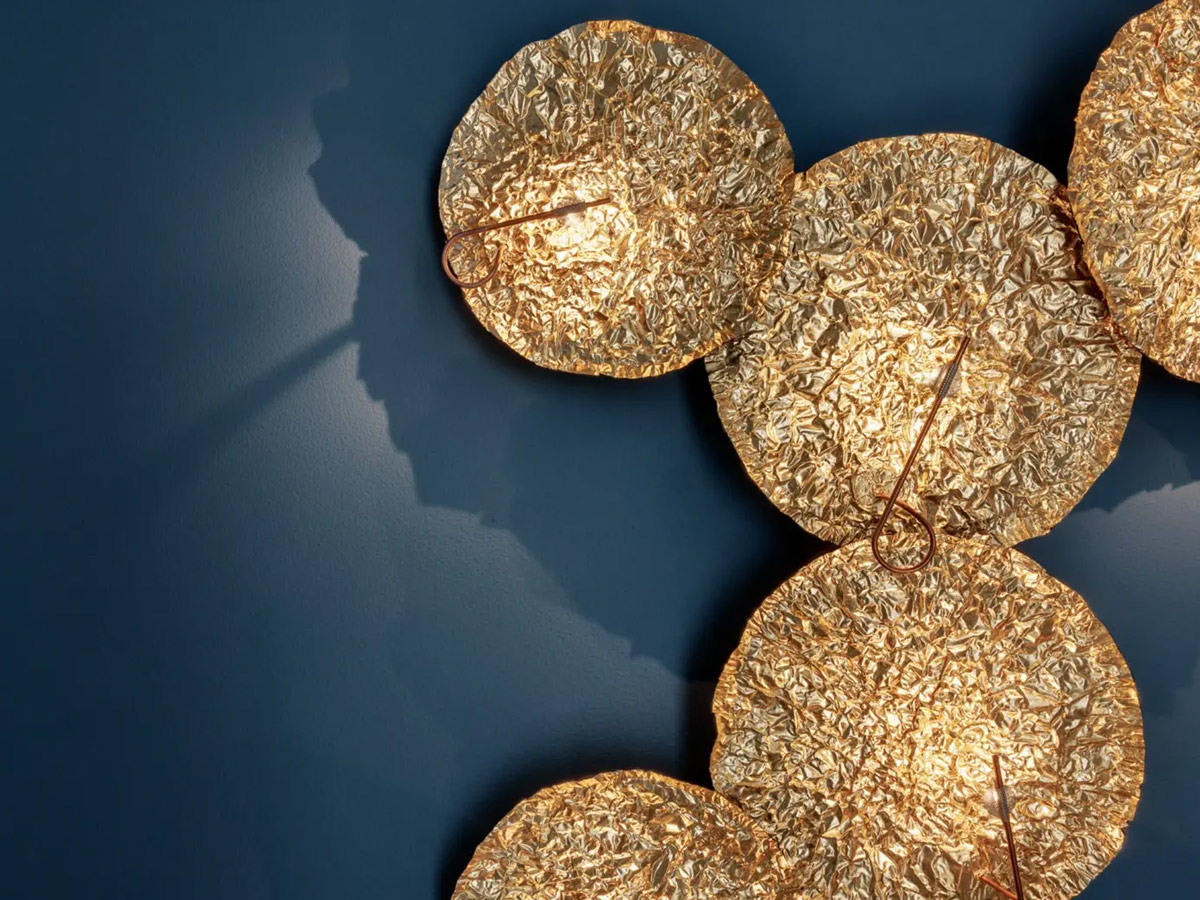 Catellani Smith Gold Moon Wall Lamp