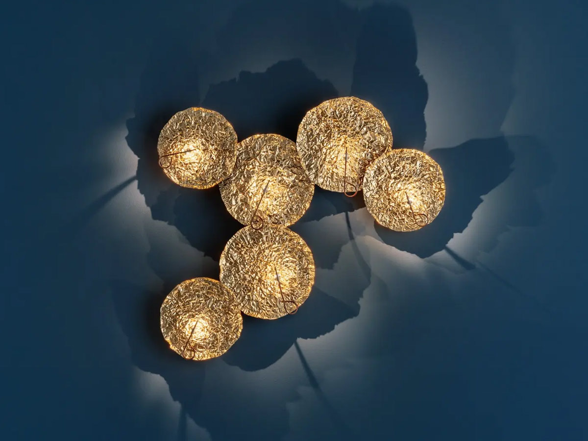 Catellani Smith Gold Moon Wall Lamp