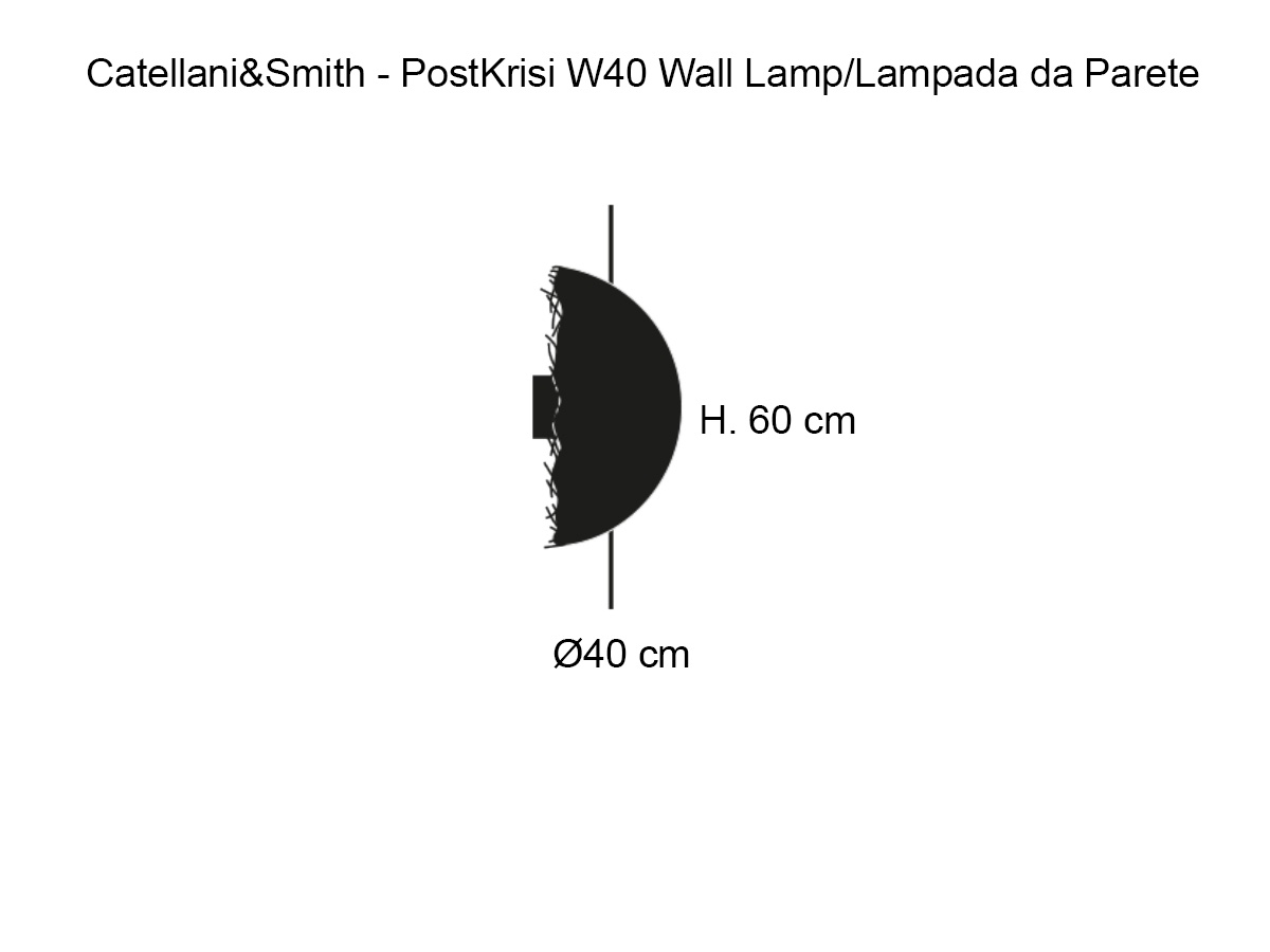 Catellani Smith Postkrisi W40 Wall Lamp Silver