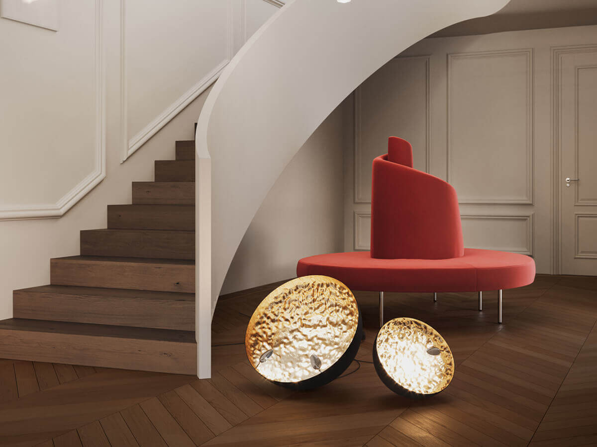 Catellani Smith Stchu Moon 01 Floor Lamp