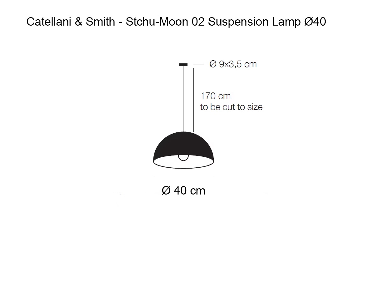 Catellani Smith Stchu Moon 02 Suspension Lamp O40