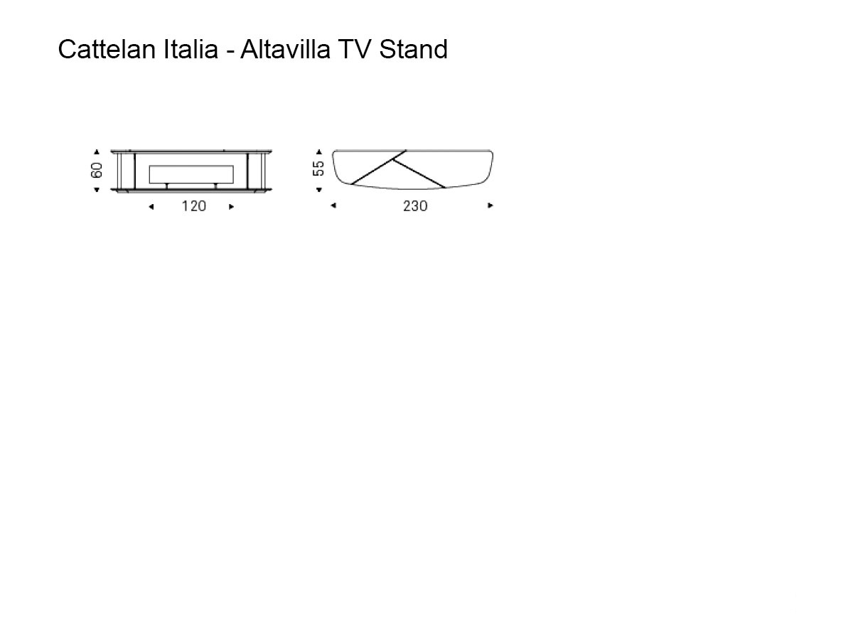Cattelan Italia Altavista Tv Stand L 230 Cm