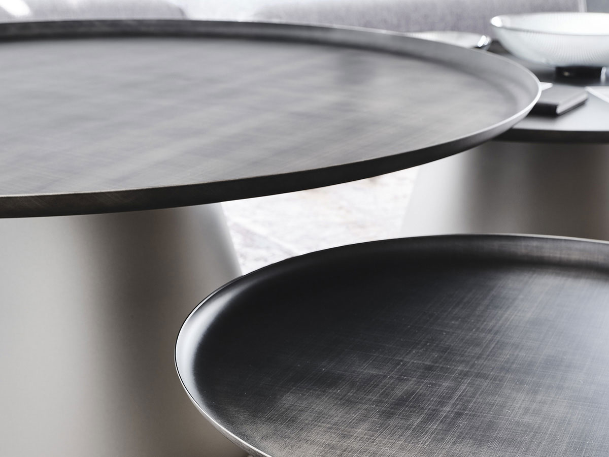 Cattelan Italia Amerigo Coffee Table O 118x38 Brushed Grey