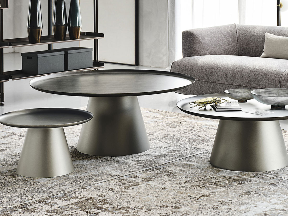Cattelan Italia Amerigo Coffee Table O 95x48 Brushed Grey