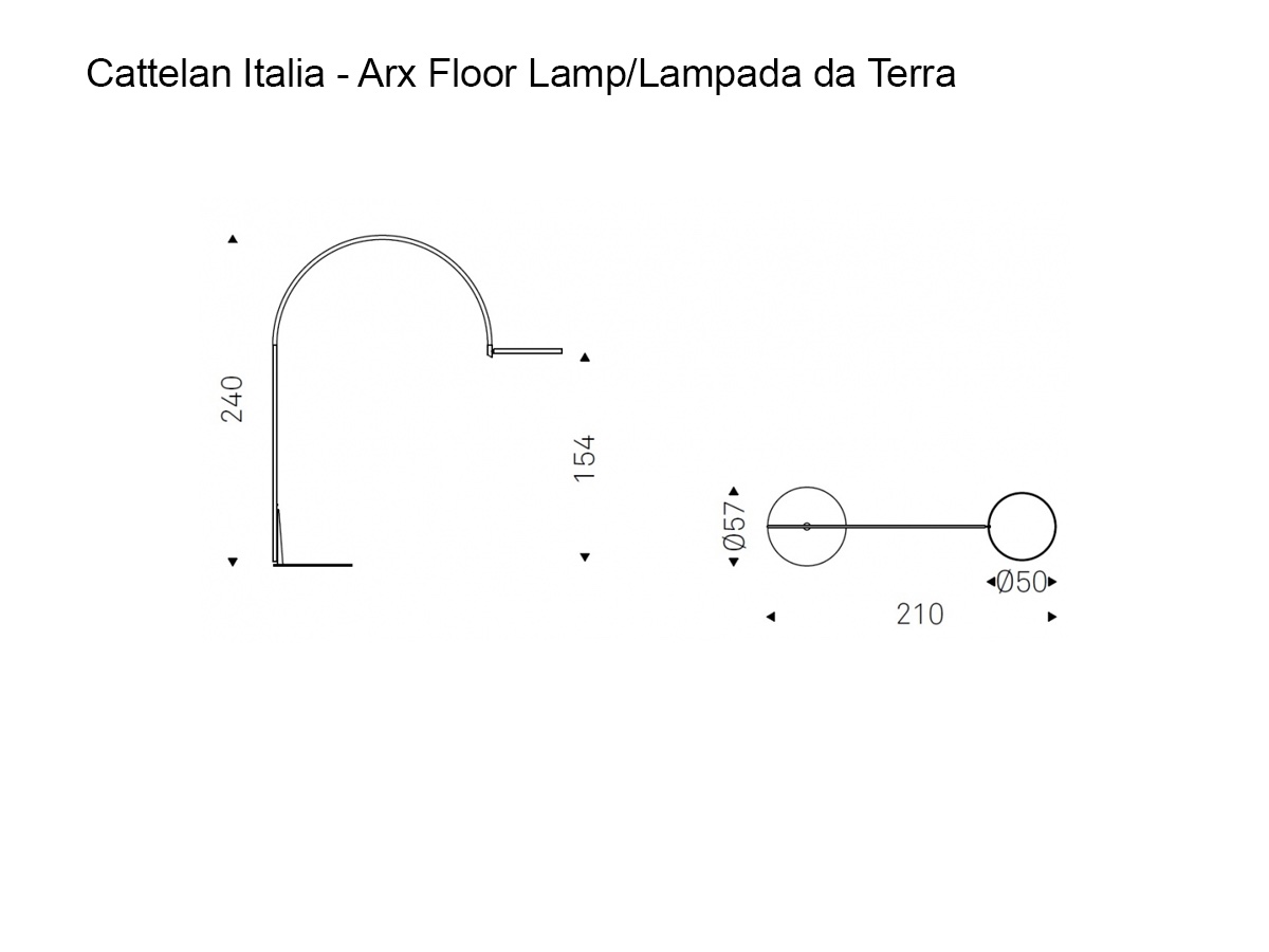 Cattelan Italia Arx Floor Lamp