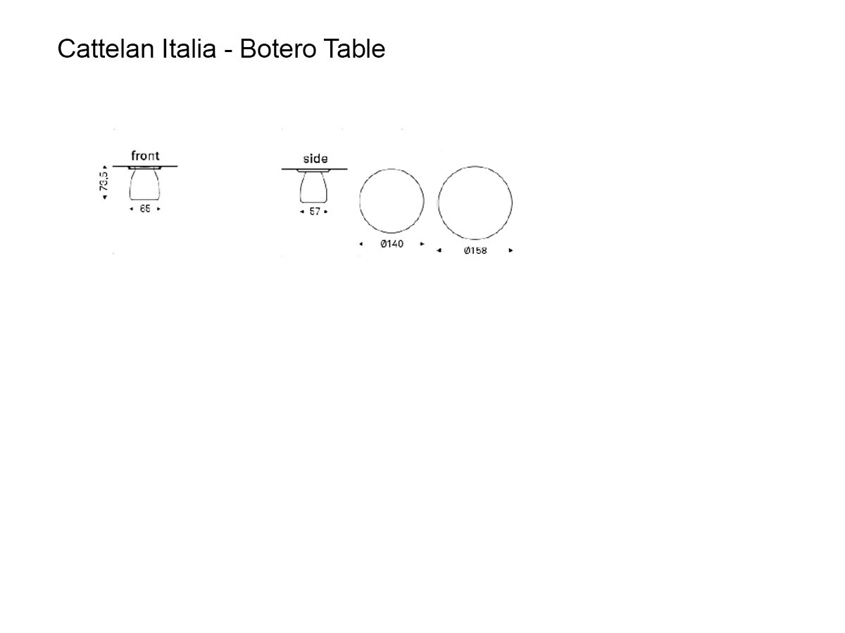 Cattelan Italia Botero Round Table Keramik