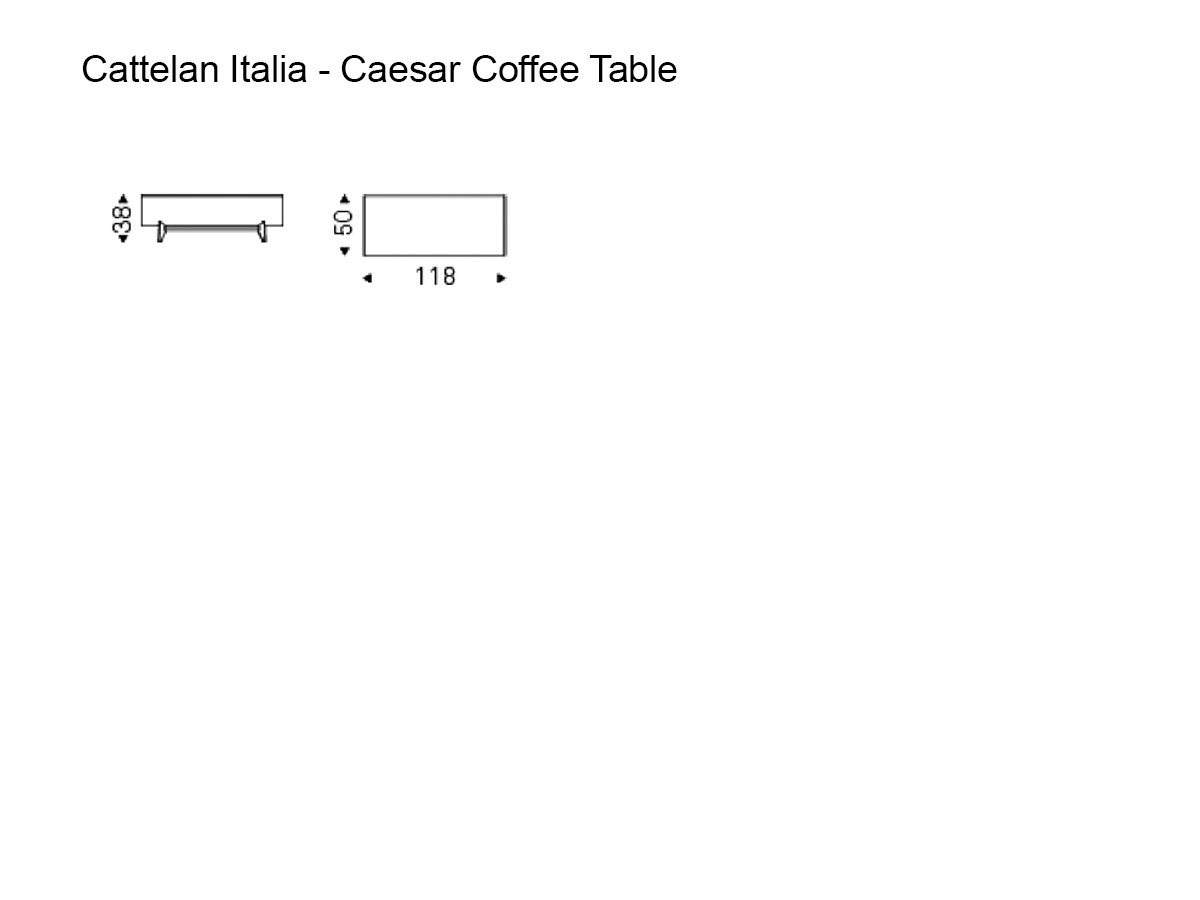 Cattelan Italia Caesar Coffee Table L 118 Cm