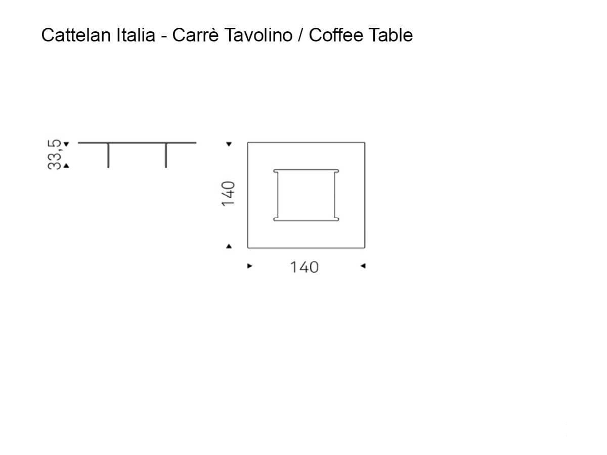 Cattelan Italia Carre Coffee Table