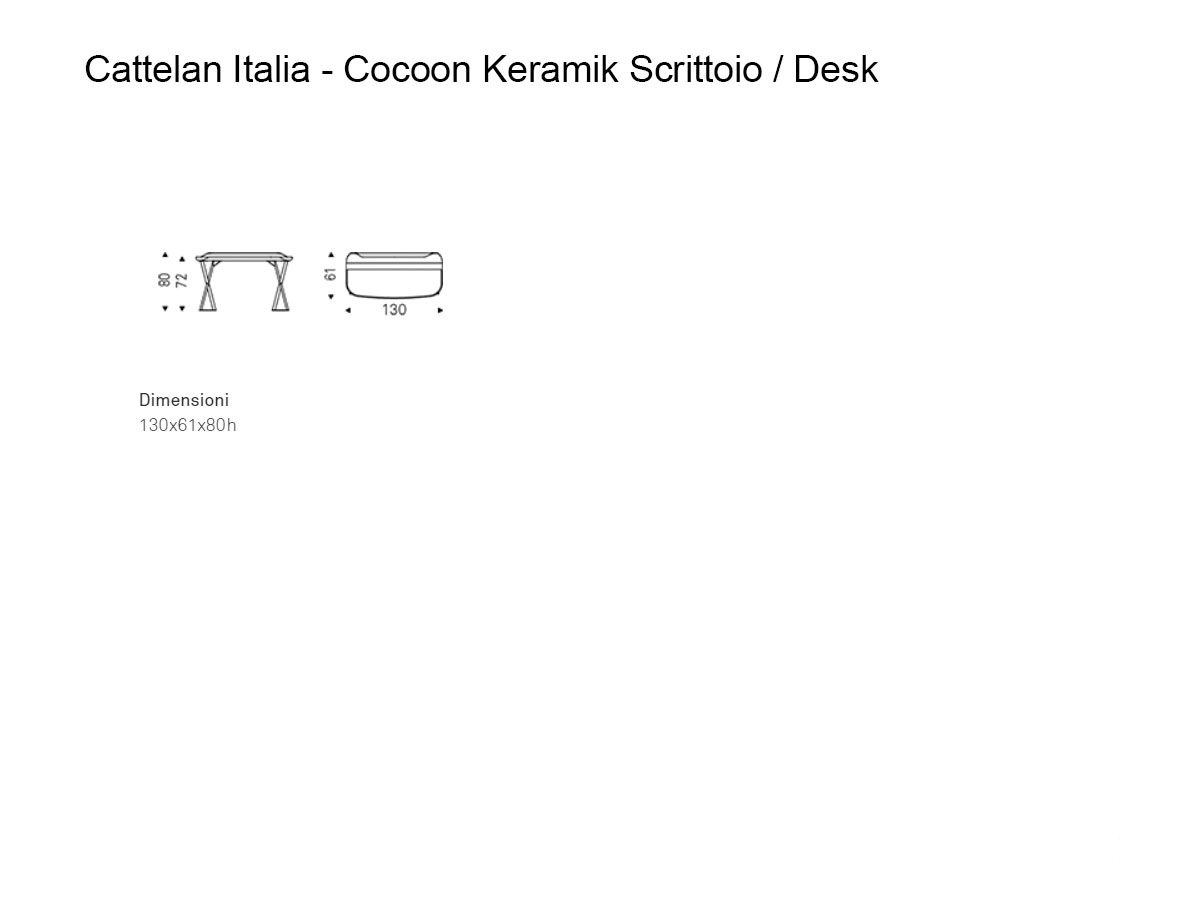 Cattelan Italia Cocoon Keramik Desk