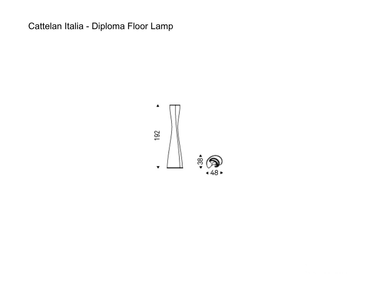 Cattelan Italia Diploma Floor Lamp