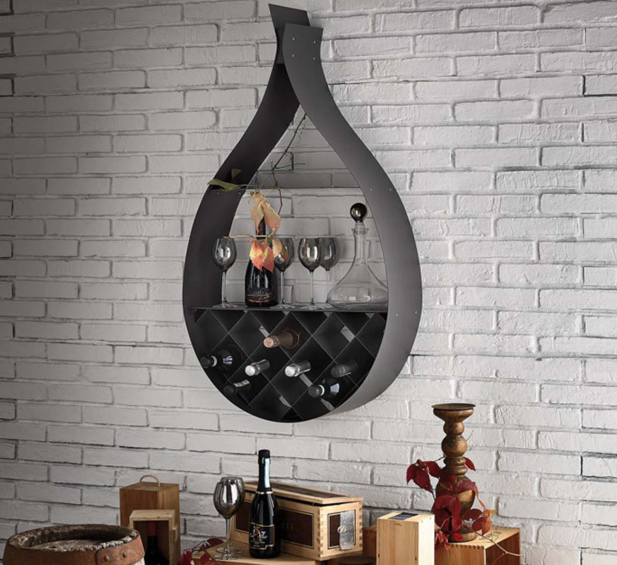 Cattelan Italia Drop Bookshelf Bottleholder